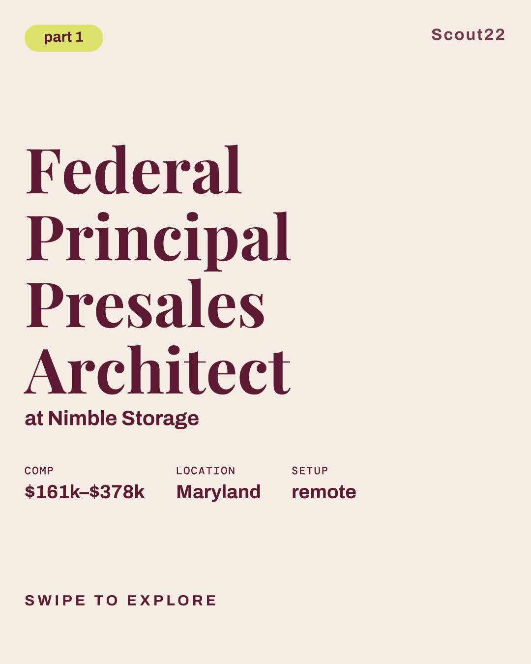 Federal Principal Presales Architect at Nimble Storage