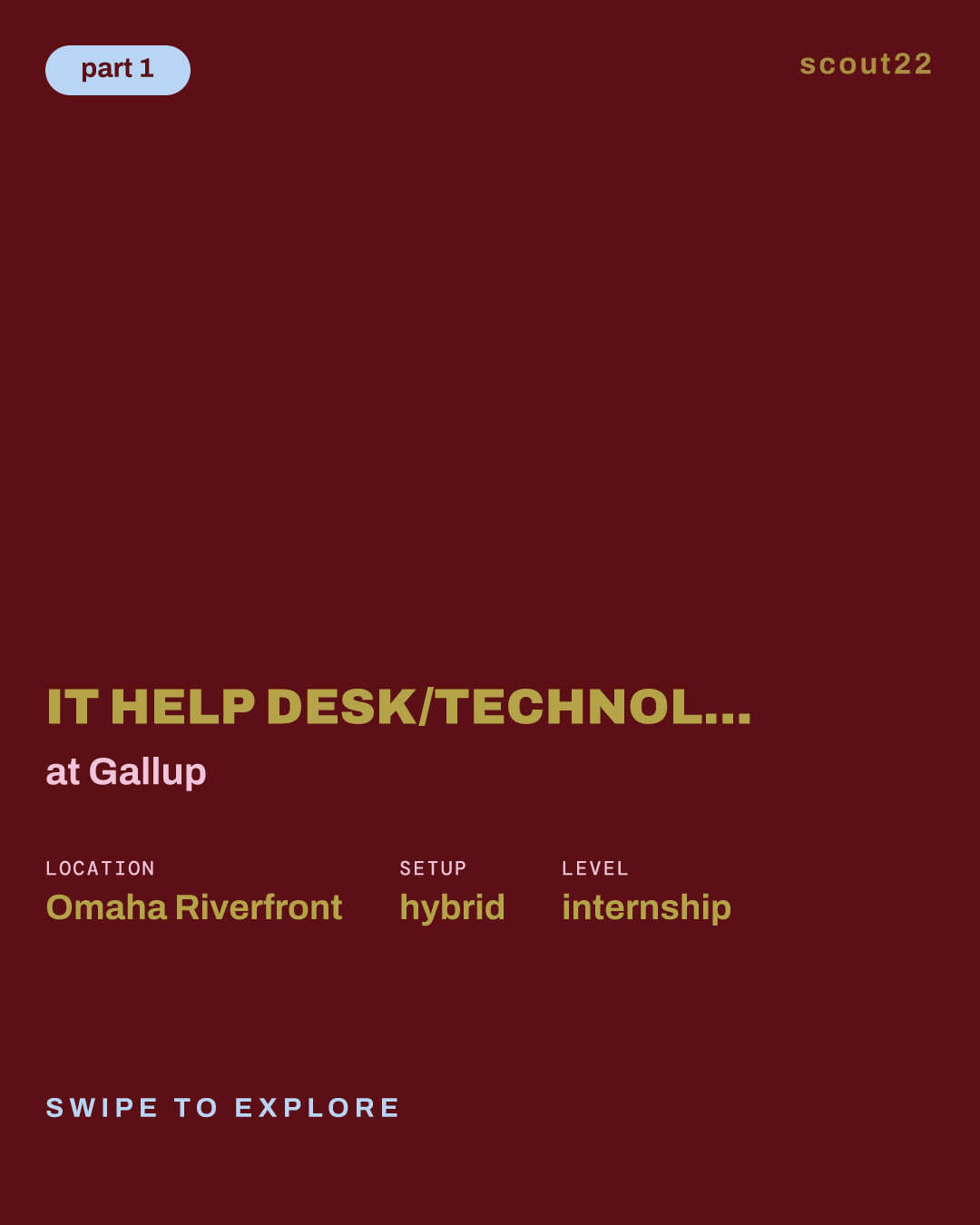 IT Help Desk/Technology Support Specialist Intern — Summer 2027 at Gallup