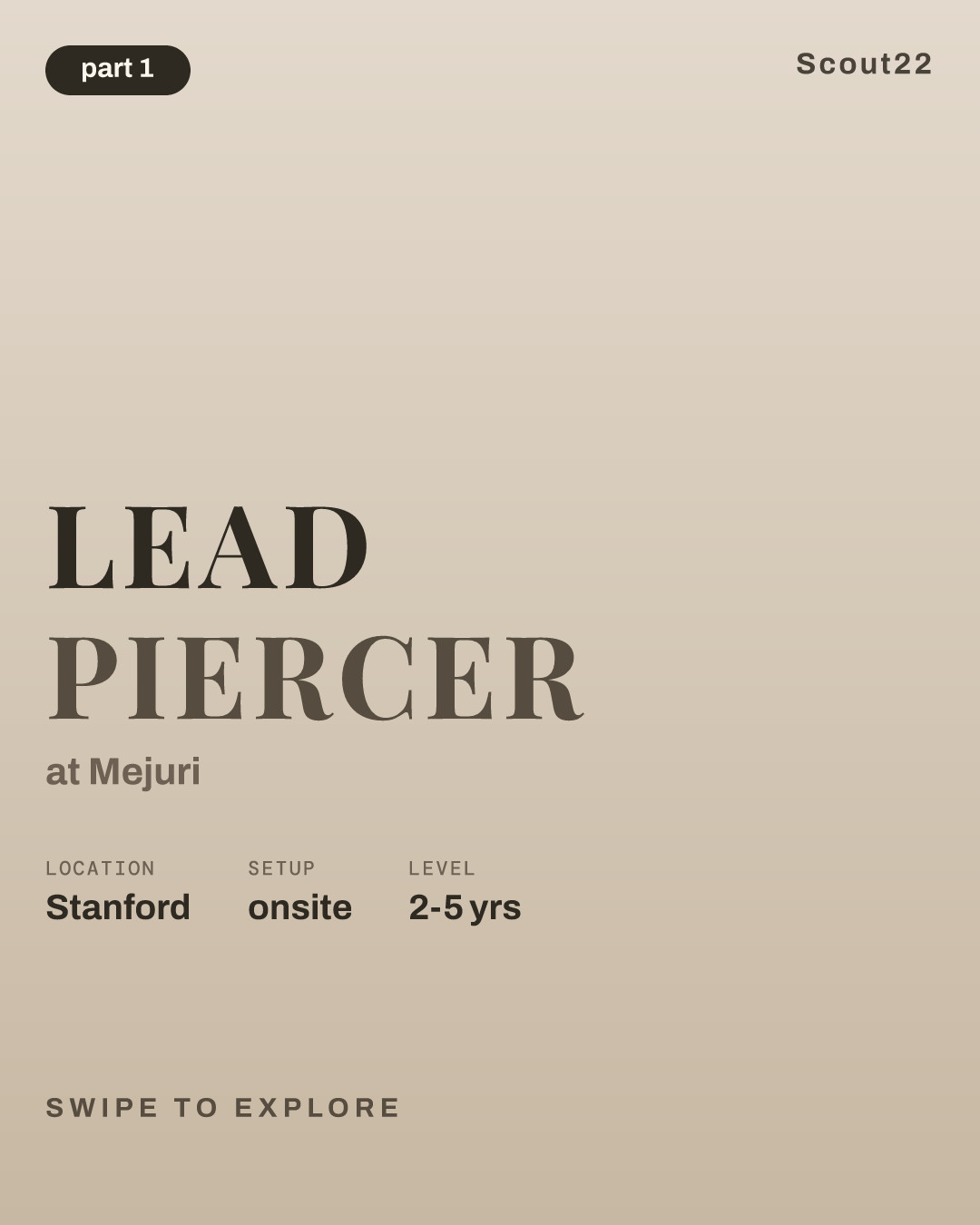 Lead Piercer at Mejuri