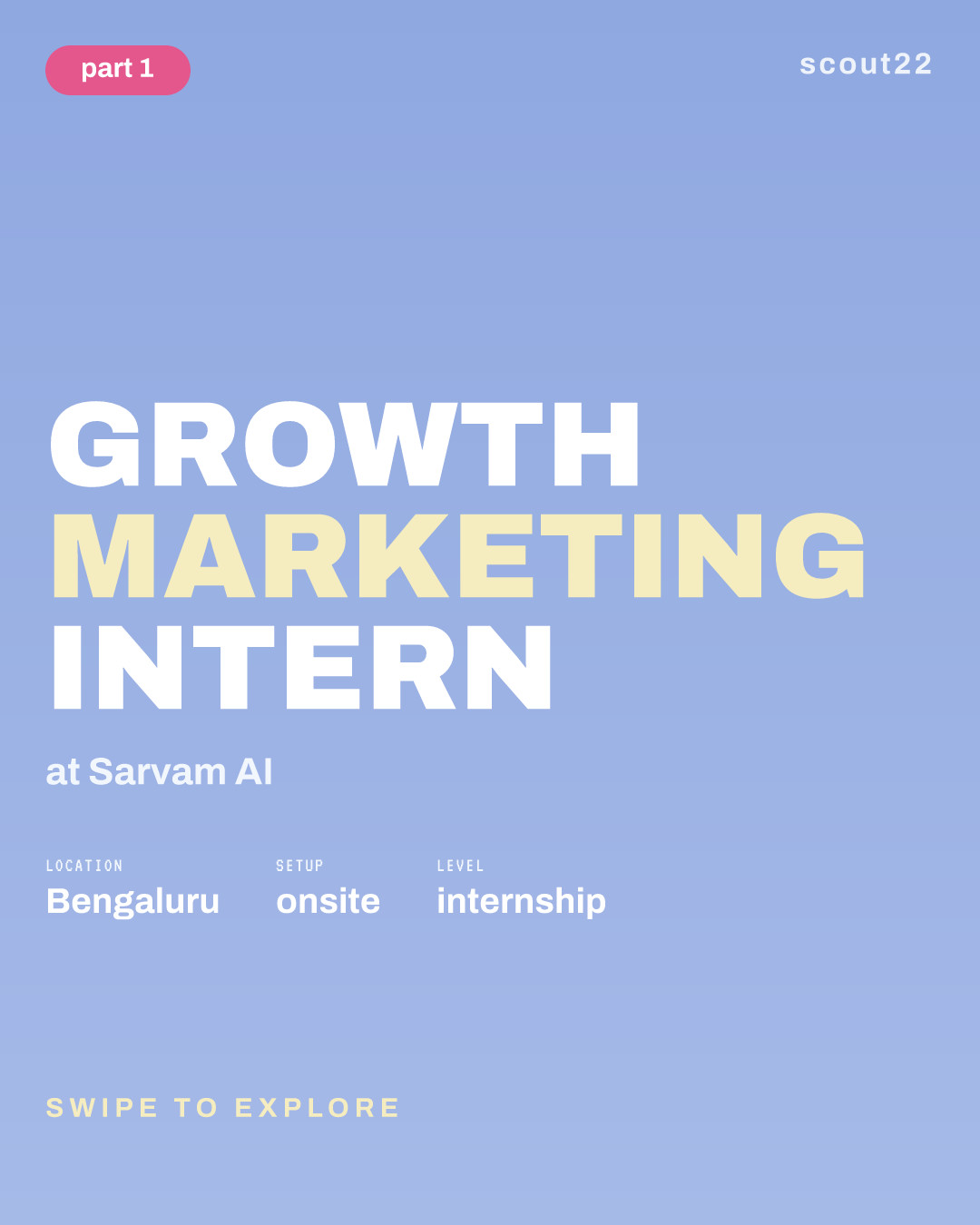 Growth Marketing Intern at Sarvam AI