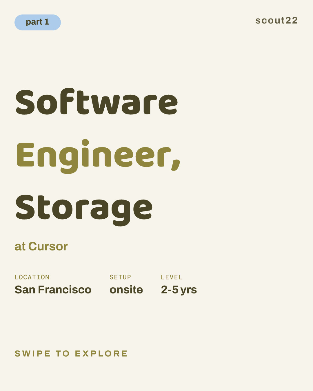 Software Engineer, Storage at Cursor