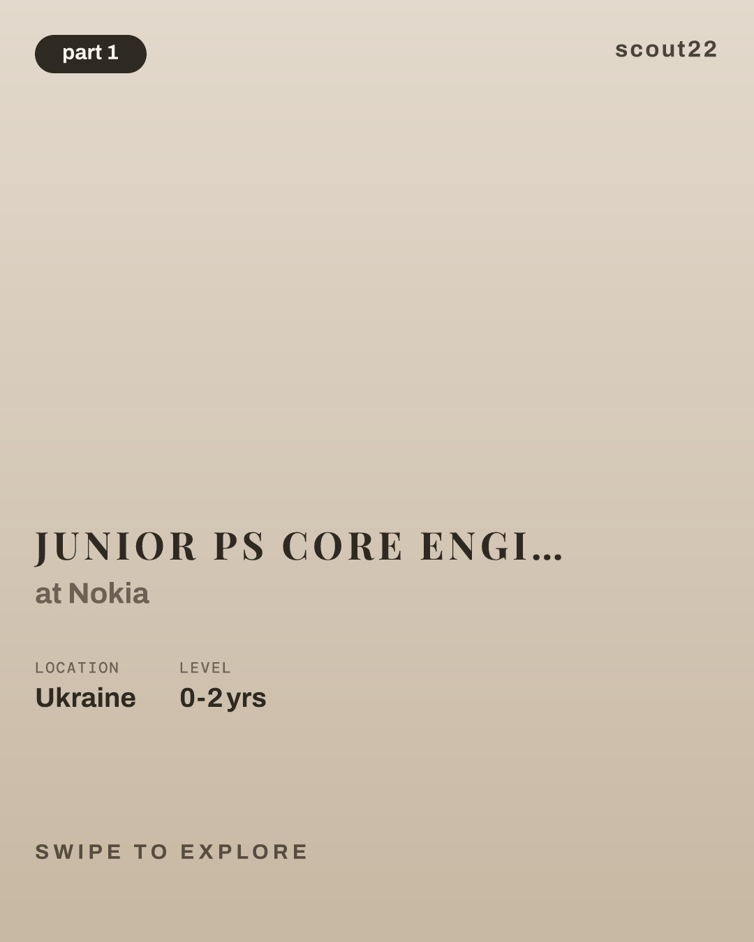 Junior PS Core Engineer - Fixed Term at Nokia