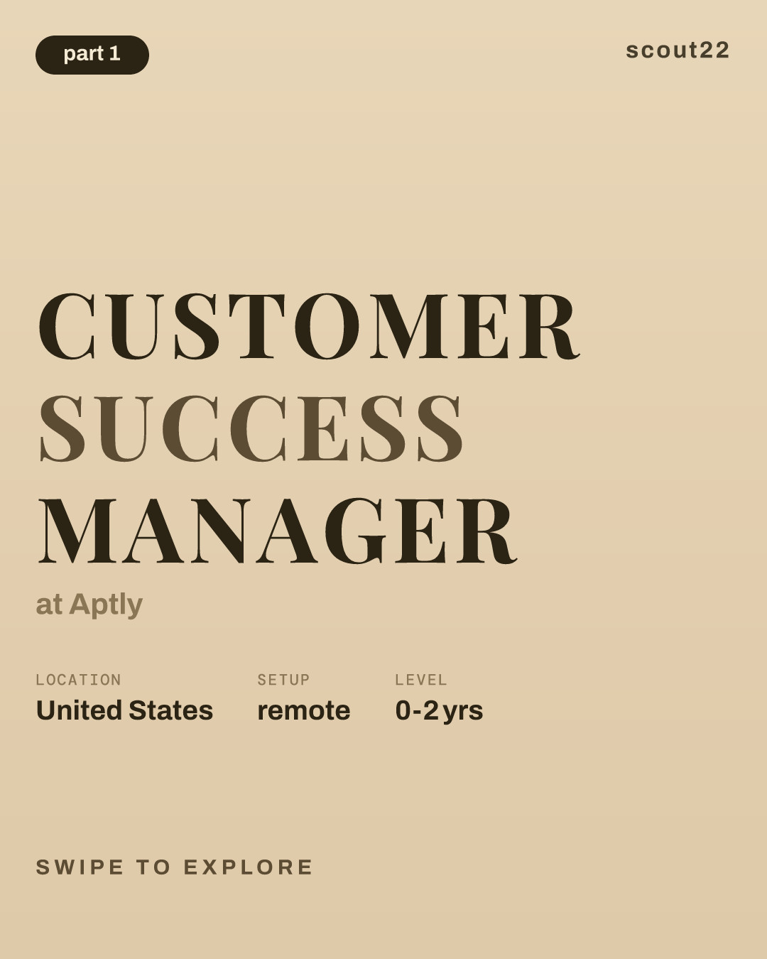 Customer Success Manager at Aptly