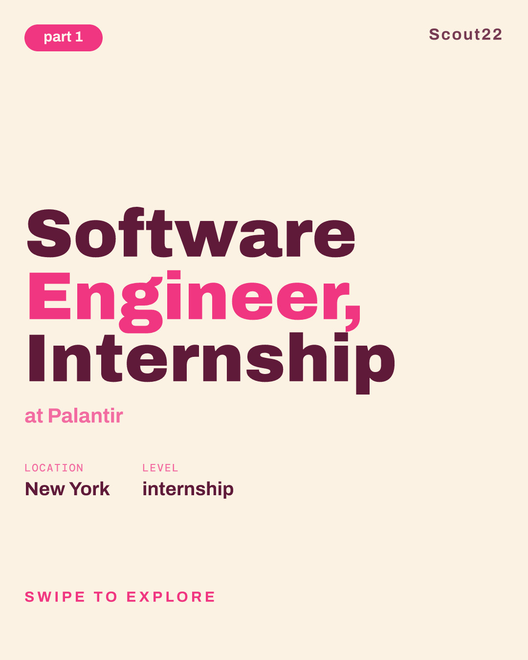 Software Engineer, Internship at Palantir