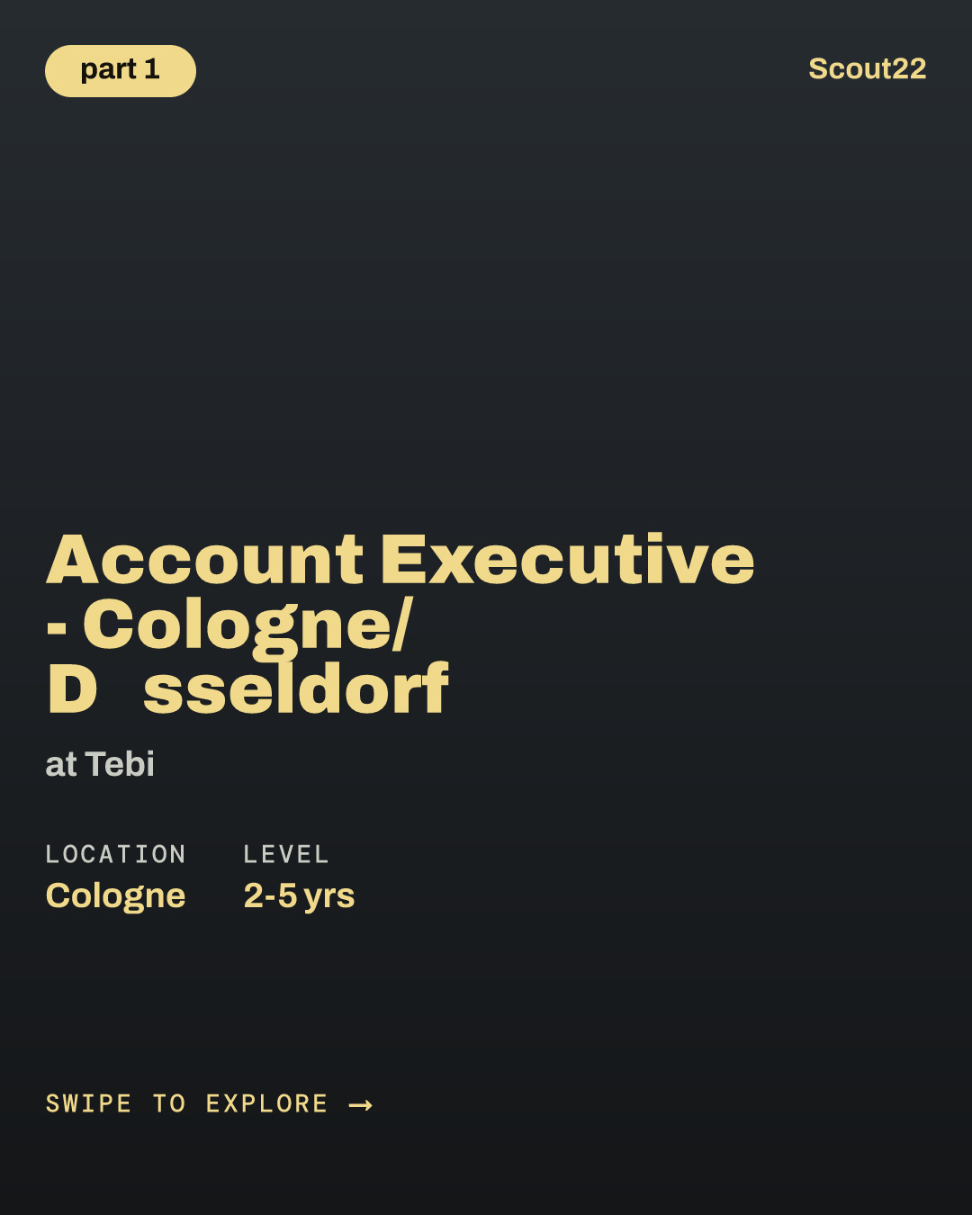 Account Executive - Cologne/ Düsseldorf at Tebi