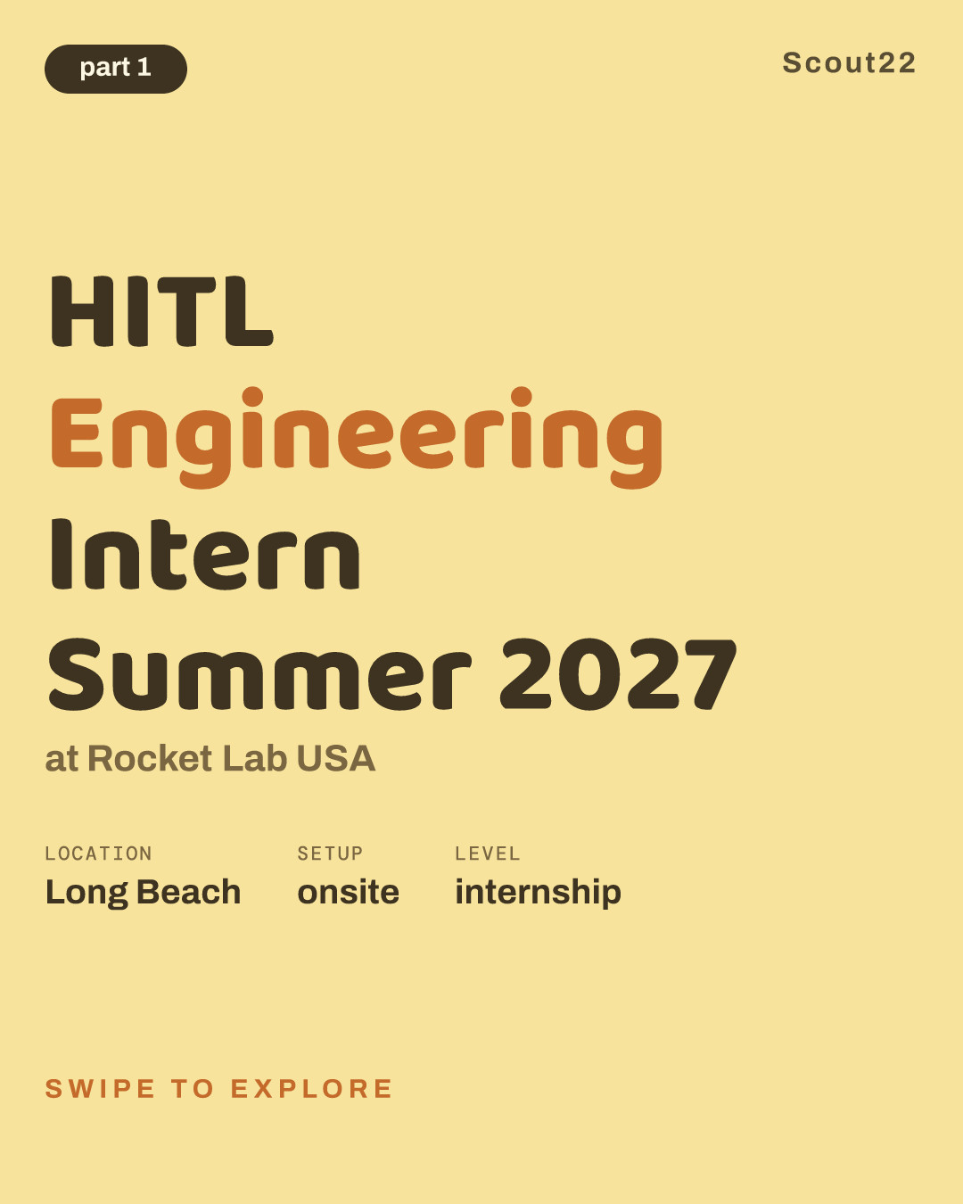HITL Engineering Intern Summer 2027 at Rocket Lab USA