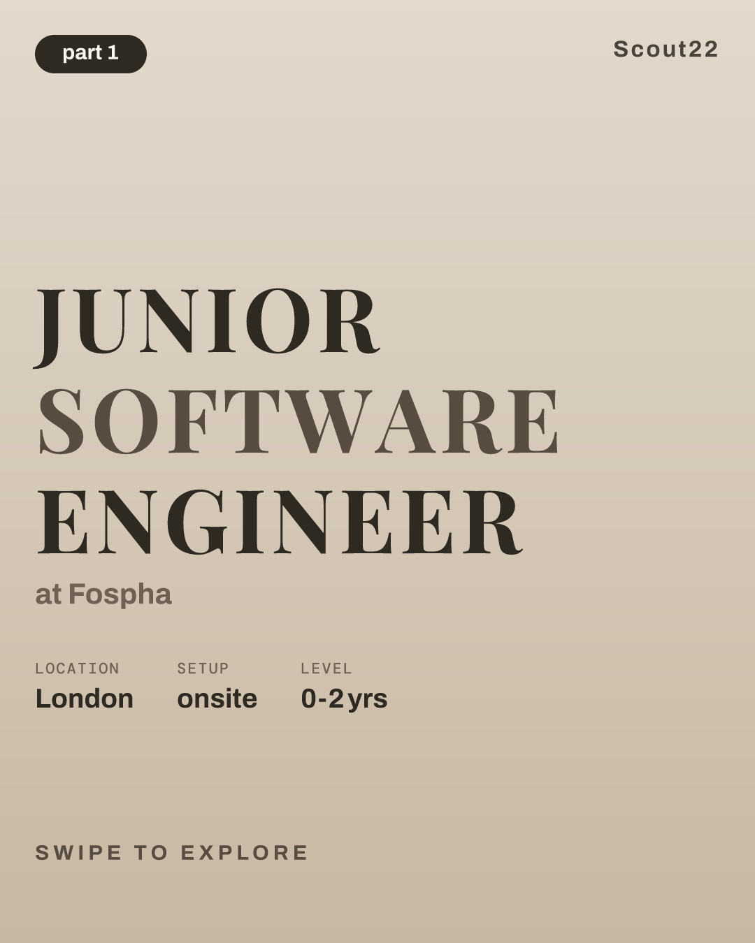 Junior Software Engineer at Fospha