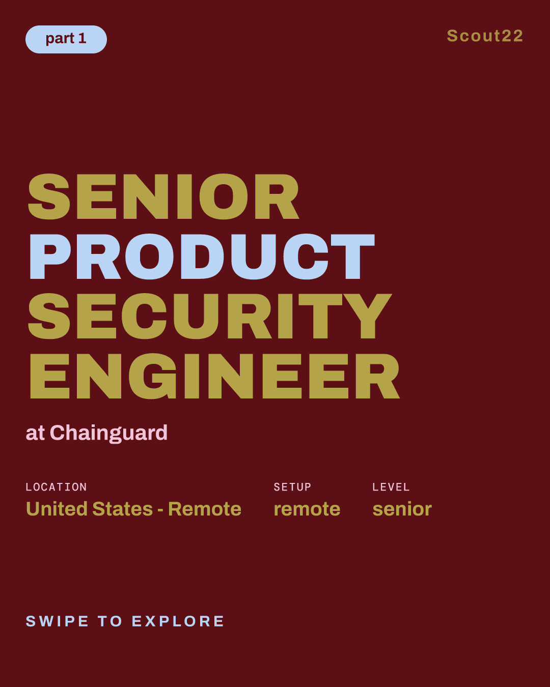 Senior Product Security Engineer at Chainguard