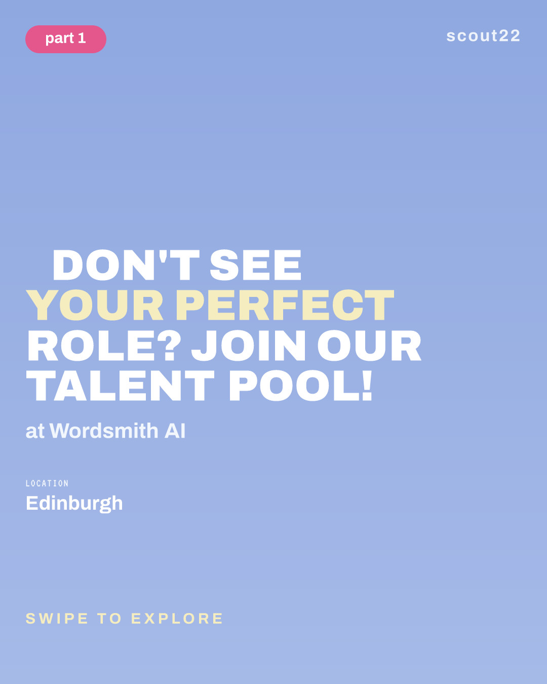 🚀 Don't see your perfect role? Join our Talent Pool! at Wordsmith AI