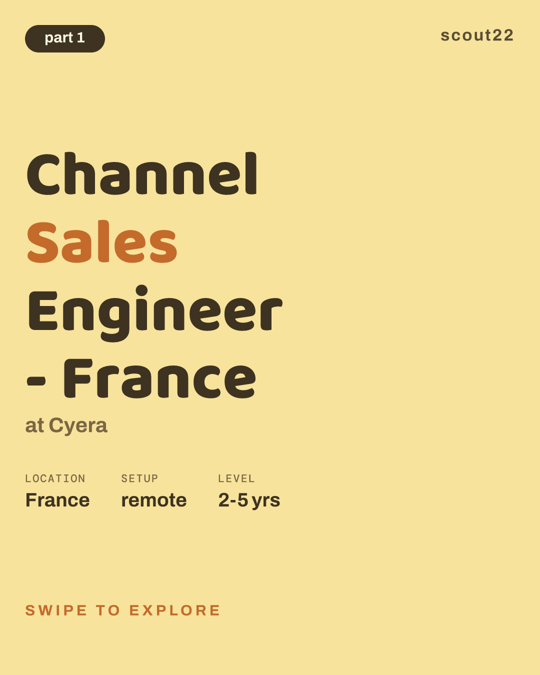Channel Sales Engineer - France at Cyera