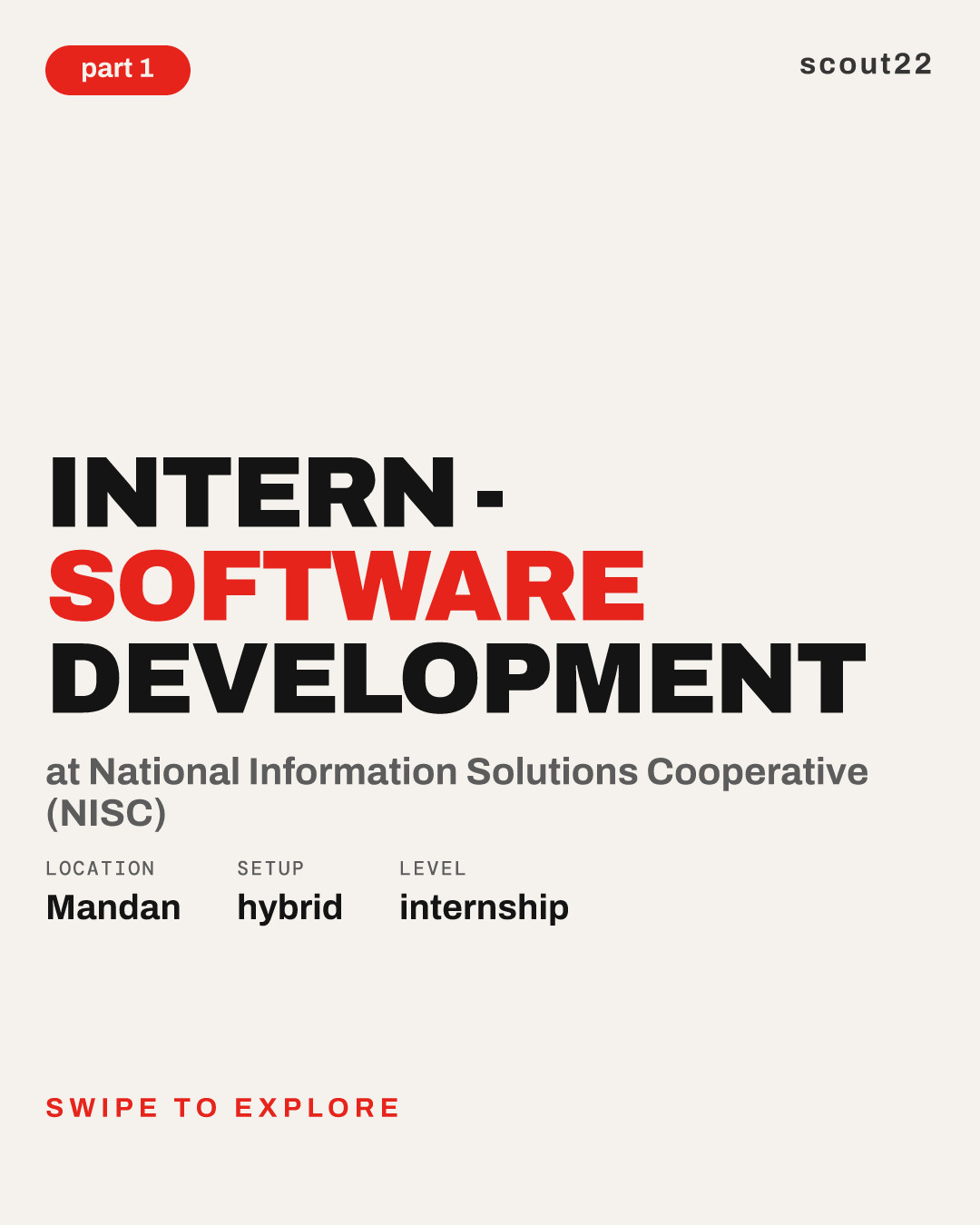 Intern - Software Development at National Information Solutions Cooperative (NISC)
