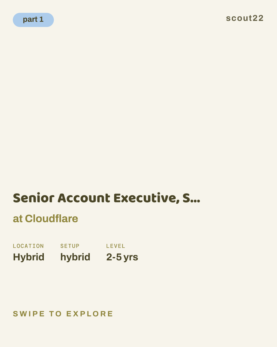 Senior Account Executive, Start-ups (NYC) at Cloudflare