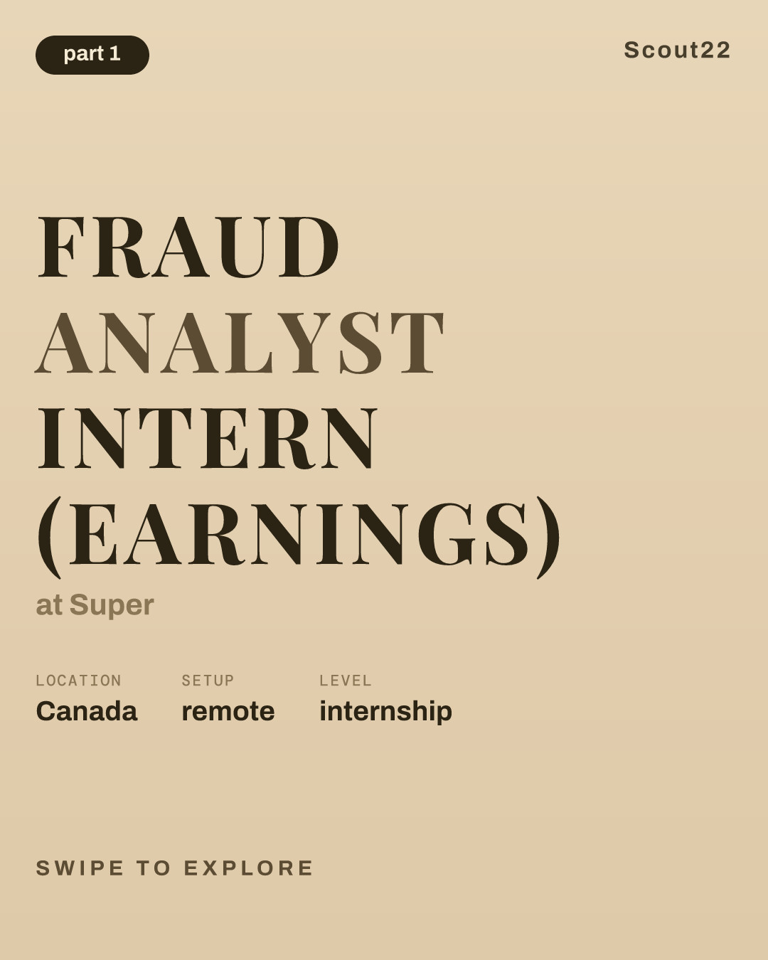 Fraud Analyst Intern (Earnings) at Super