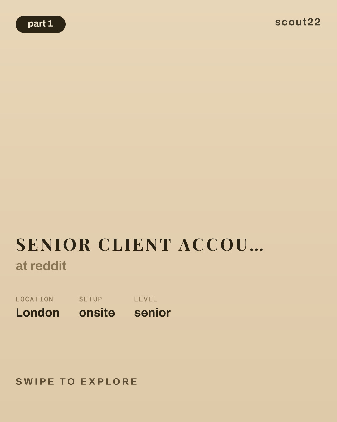 Senior Client Account Manager, Global Strategic Accounts (UK) at reddit