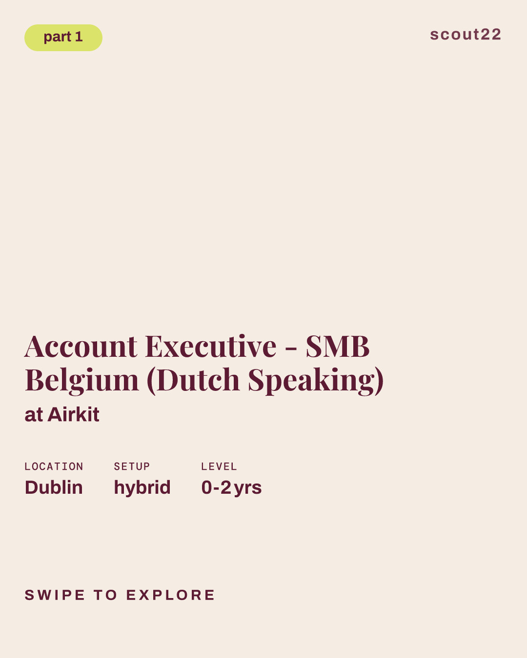 Account Executive - SMB Belgium (Dutch Speaking) at Airkit