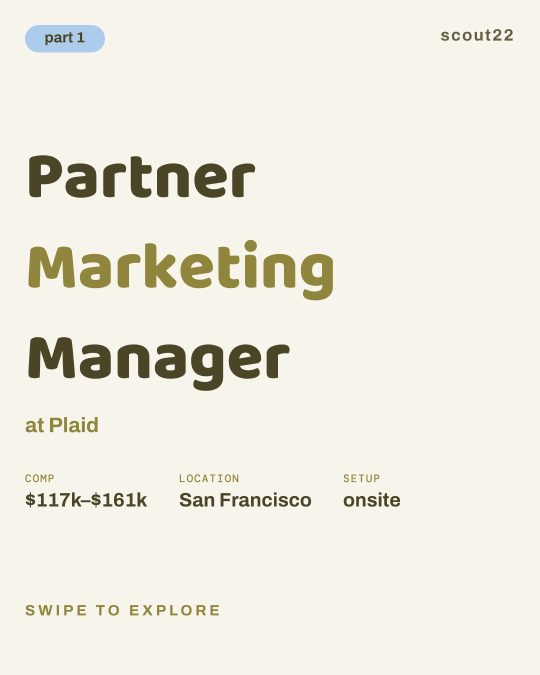 Partner Marketing Manager at Plaid