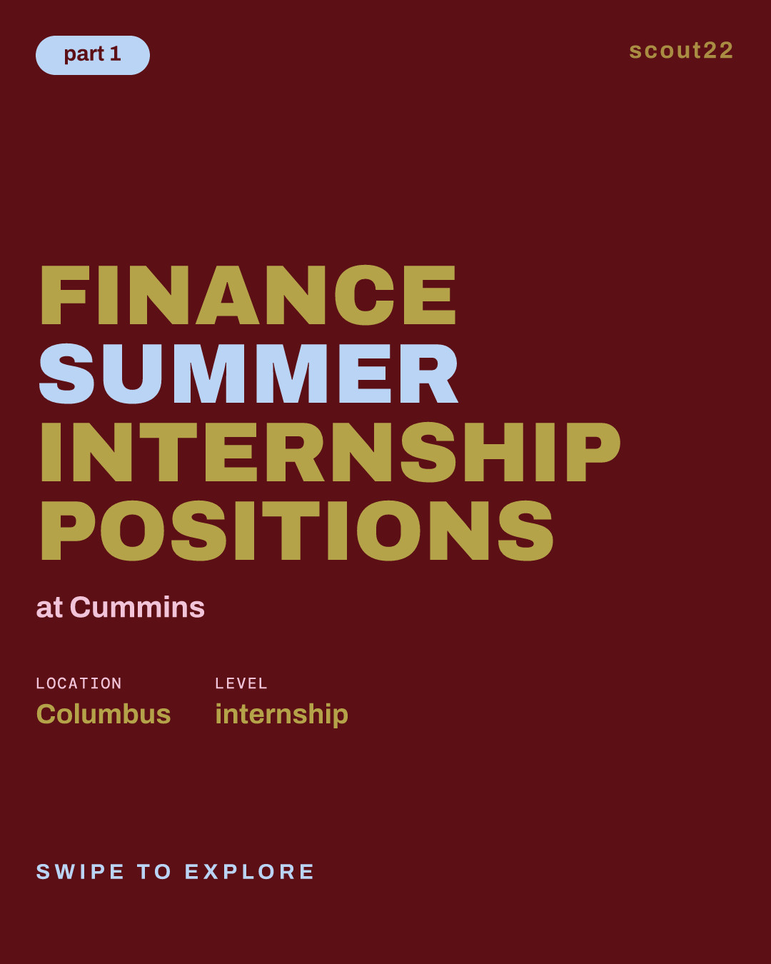 Finance Summer Internship Positions at Cummins