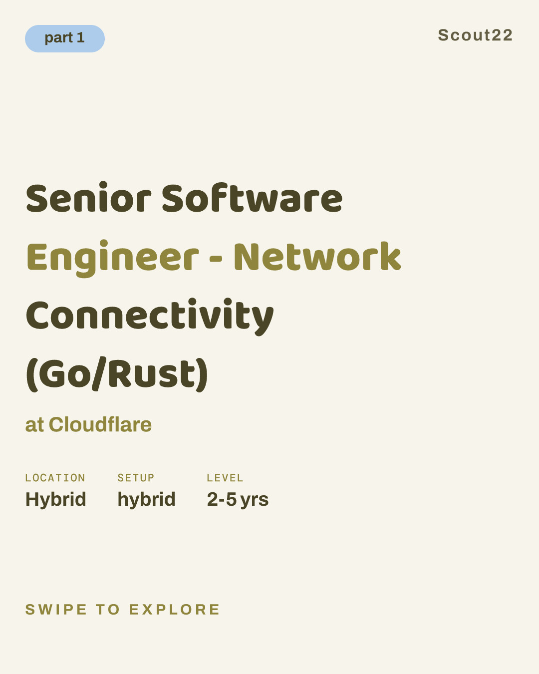 Senior Software Engineer - Network Connectivity (Go/Rust) at Cloudflare