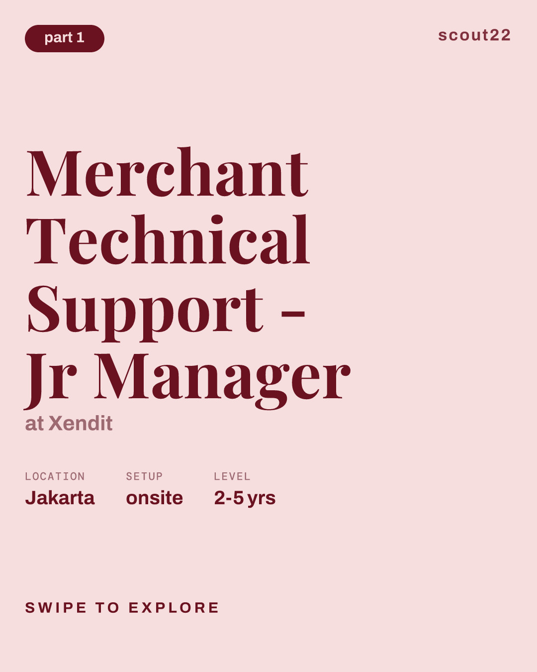 Merchant Technical Support  - Jr Manager at Xendit