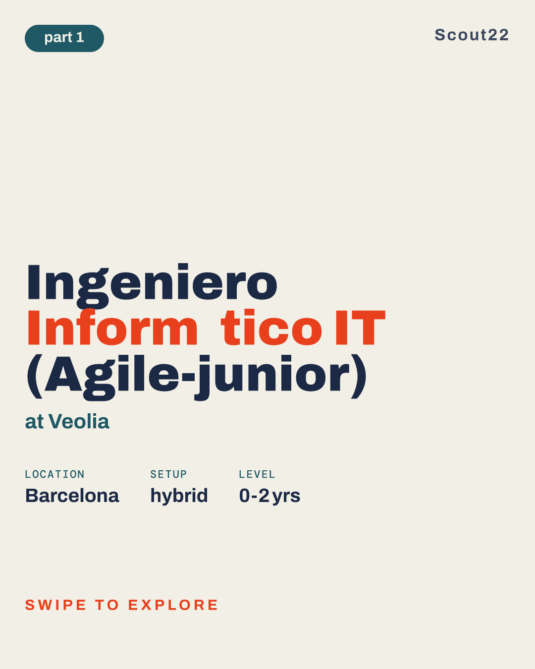 Ingeniero Informático IT (Agile-junior) at Veolia