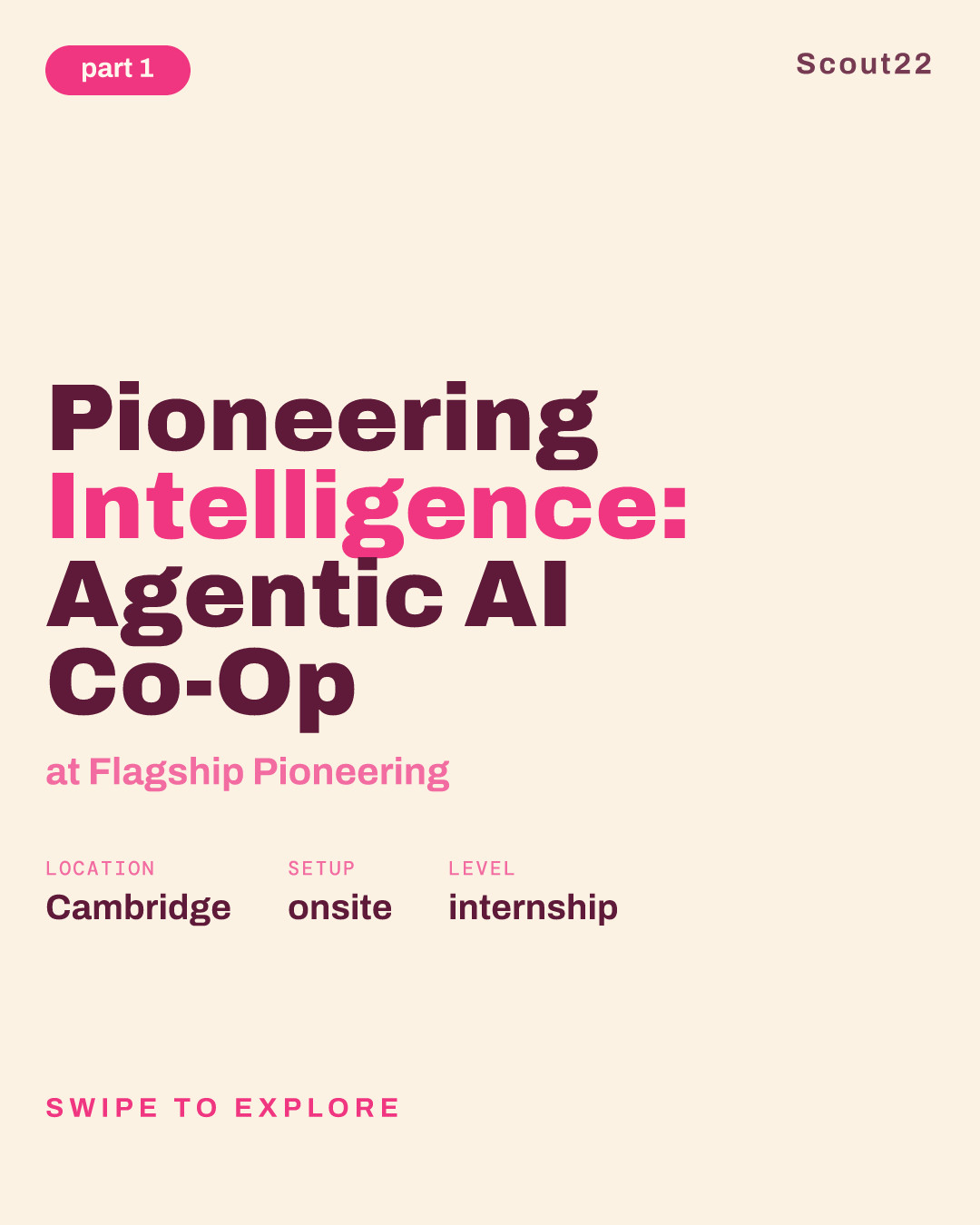 Pioneering Intelligence: Agentic AI Co-Op at Flagship Pioneering