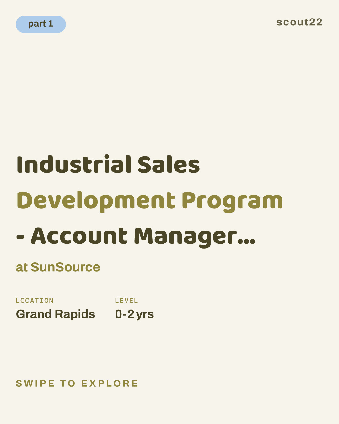 Industrial Sales Development Program - Account Manager Trainee at SunSource