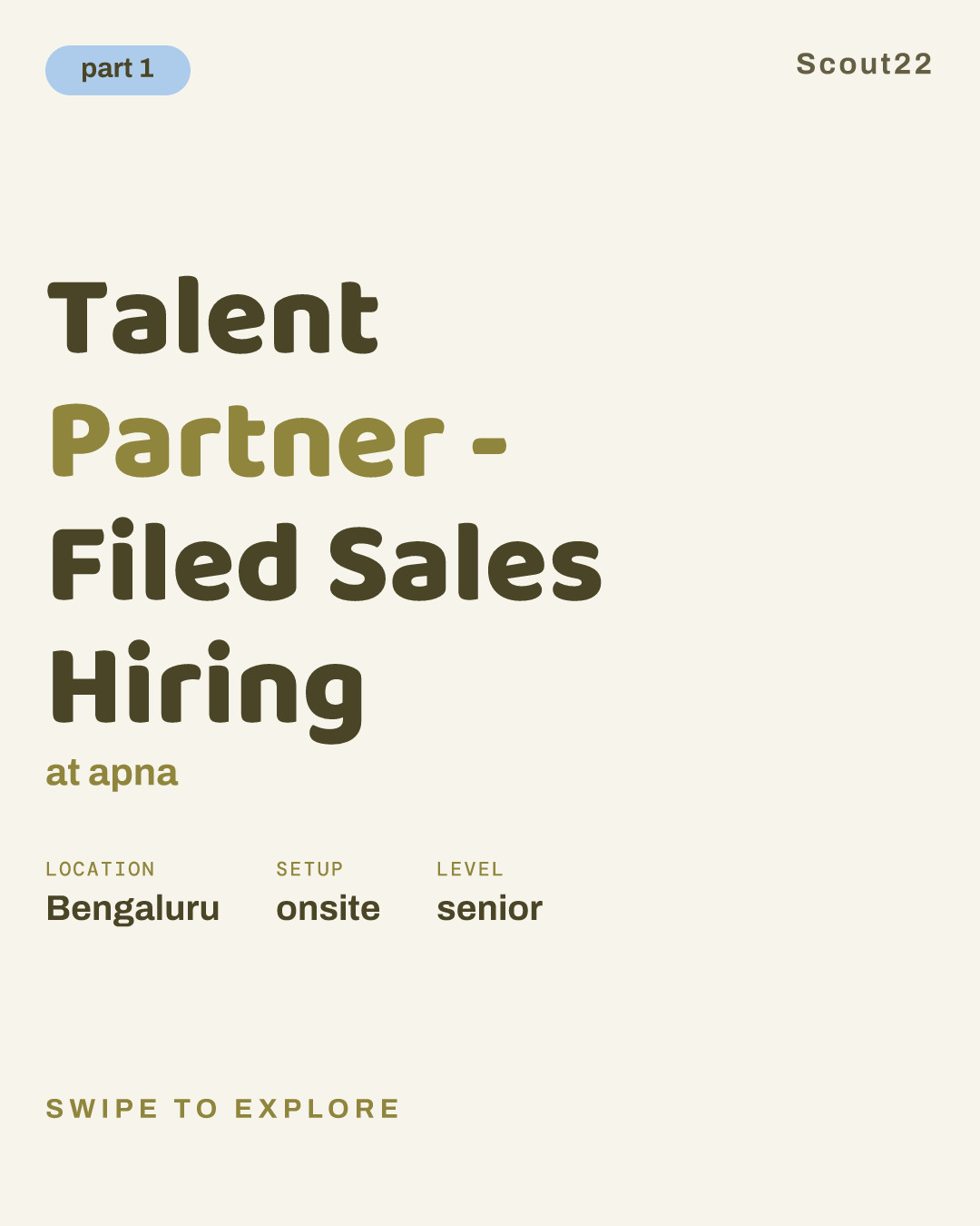 Talent Partner - Filed Sales Hiring at apna