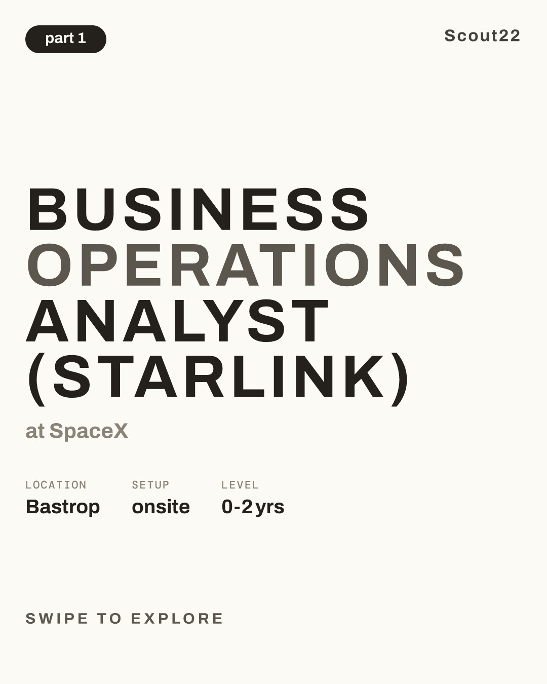Business Operations Analyst (Starlink) at SpaceX