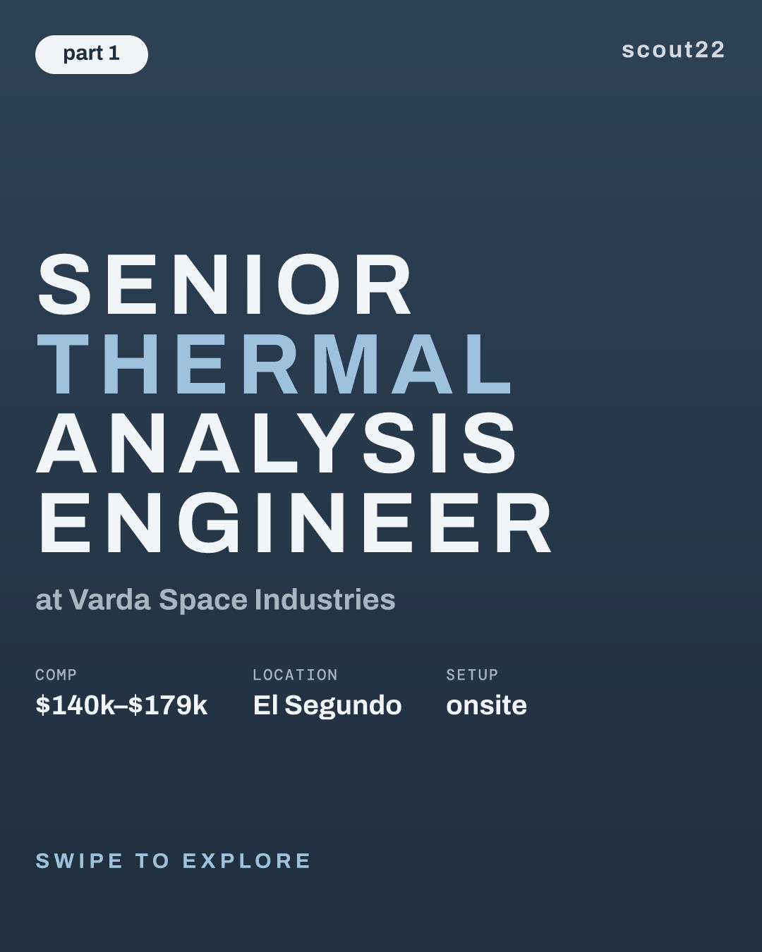 Senior Thermal Analysis Engineer at Varda Space Industries