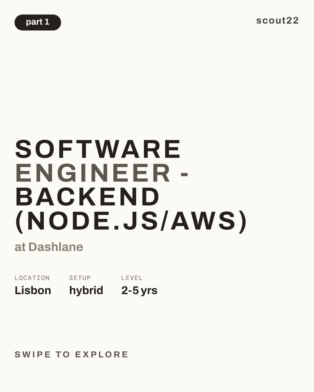Software Engineer - Backend (Node.js/AWS) at Dashlane