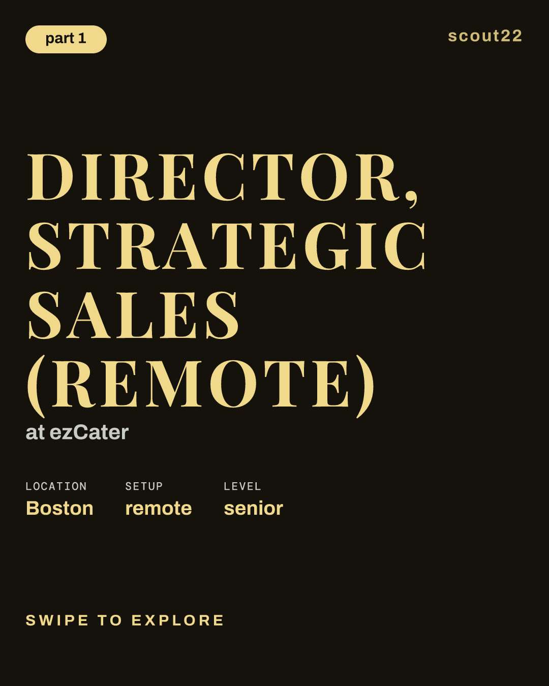 Director, Strategic Sales (Remote) at ezCater