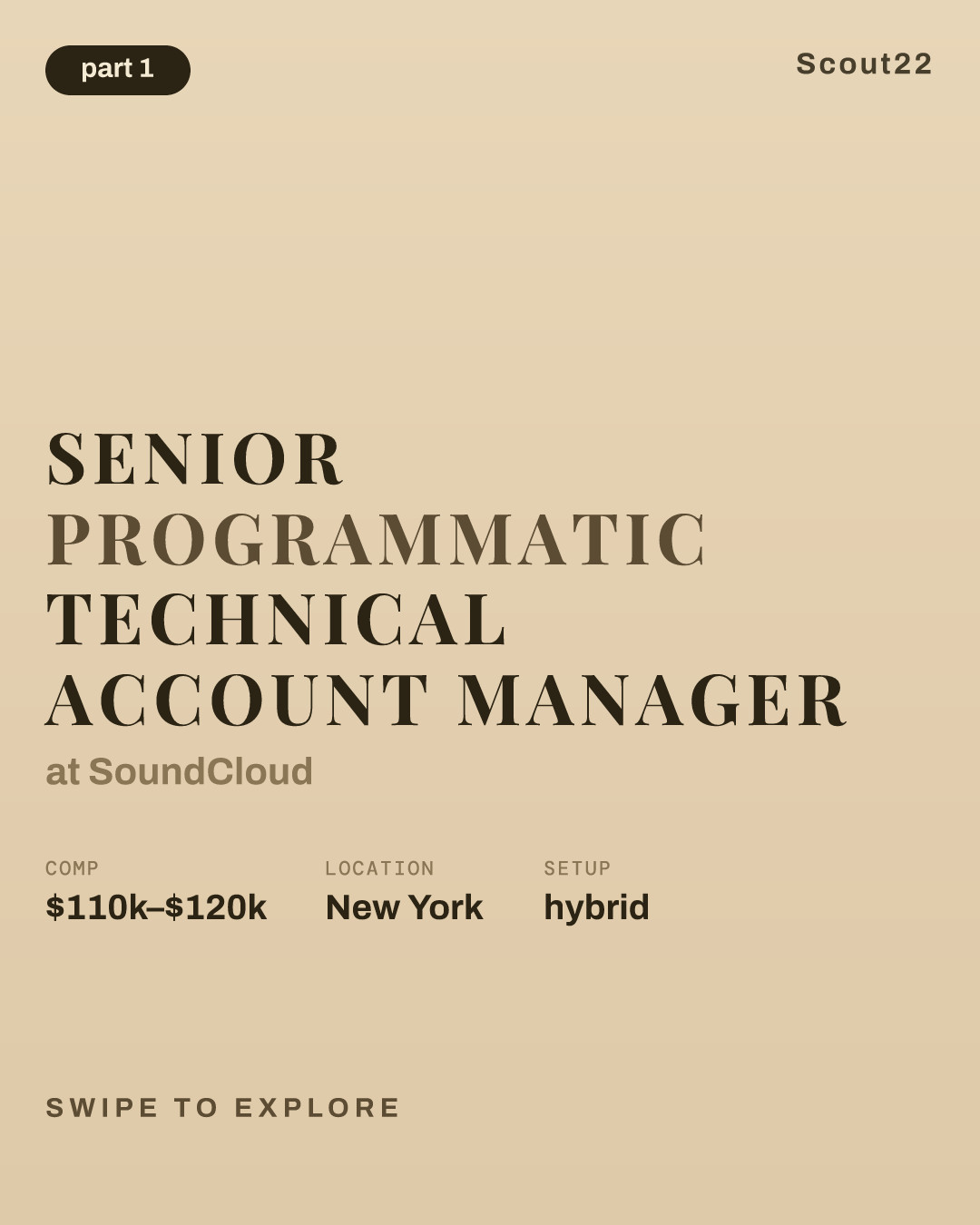 Senior Programmatic Technical Account Manager at SoundCloud