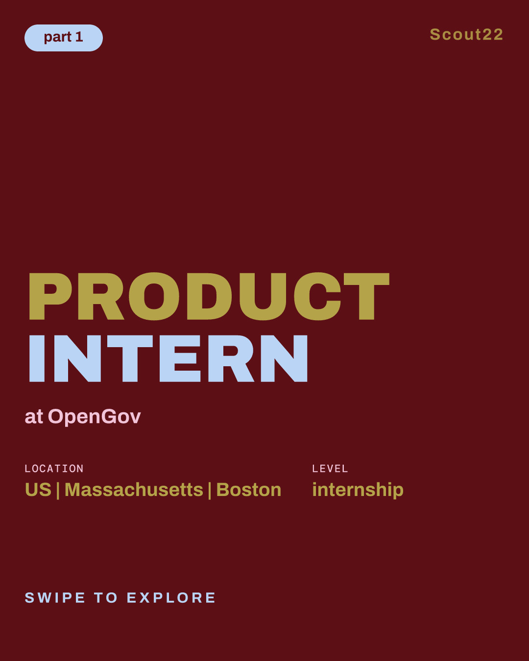 Product Intern at OpenGov