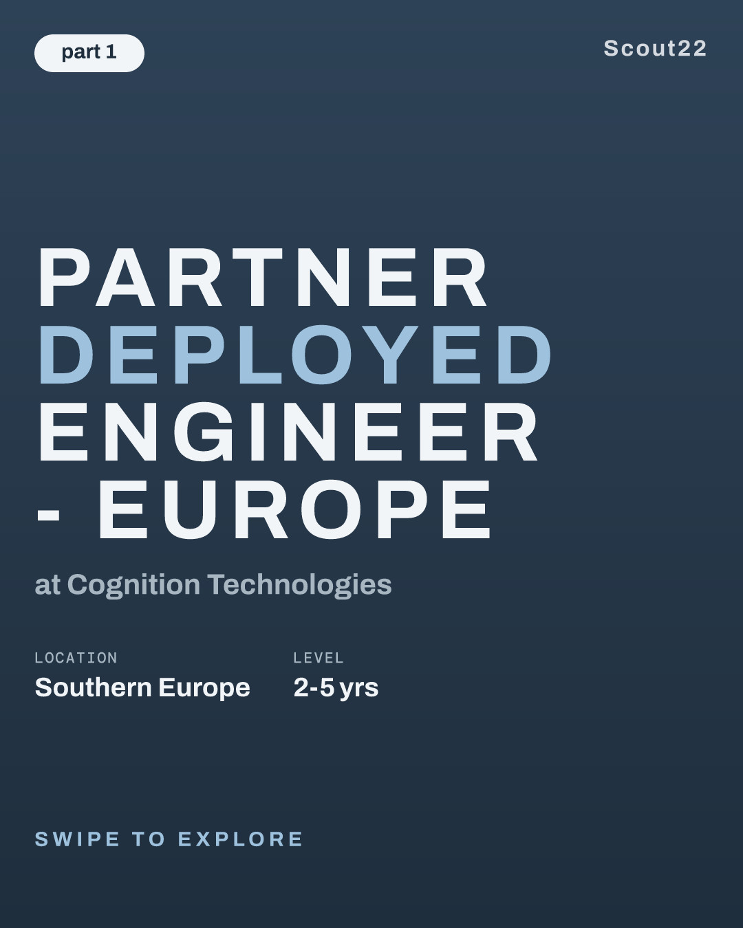 Partner Deployed Engineer - Europe at Cognition Technologies