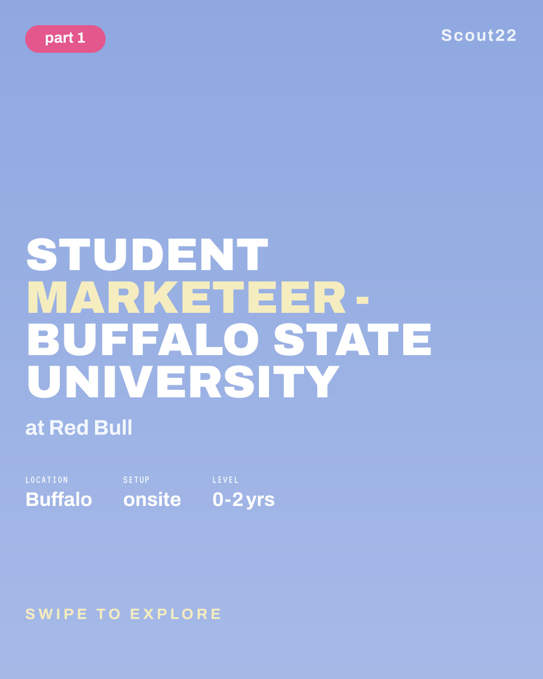 Student Marketeer - Buffalo State University at Red Bull