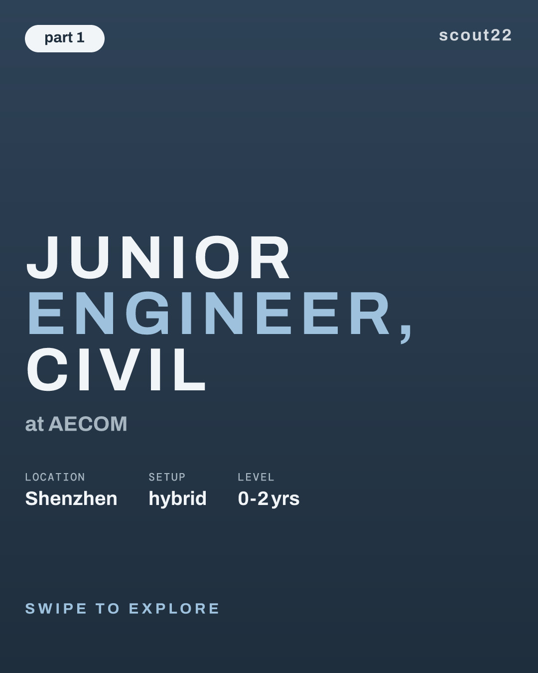 Junior Engineer, Civil at AECOM