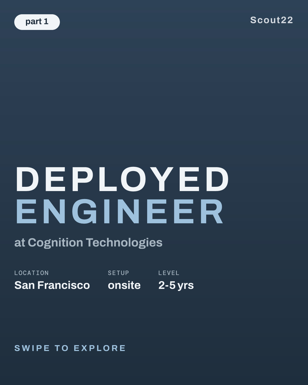 Deployed Engineer at Cognition Technologies