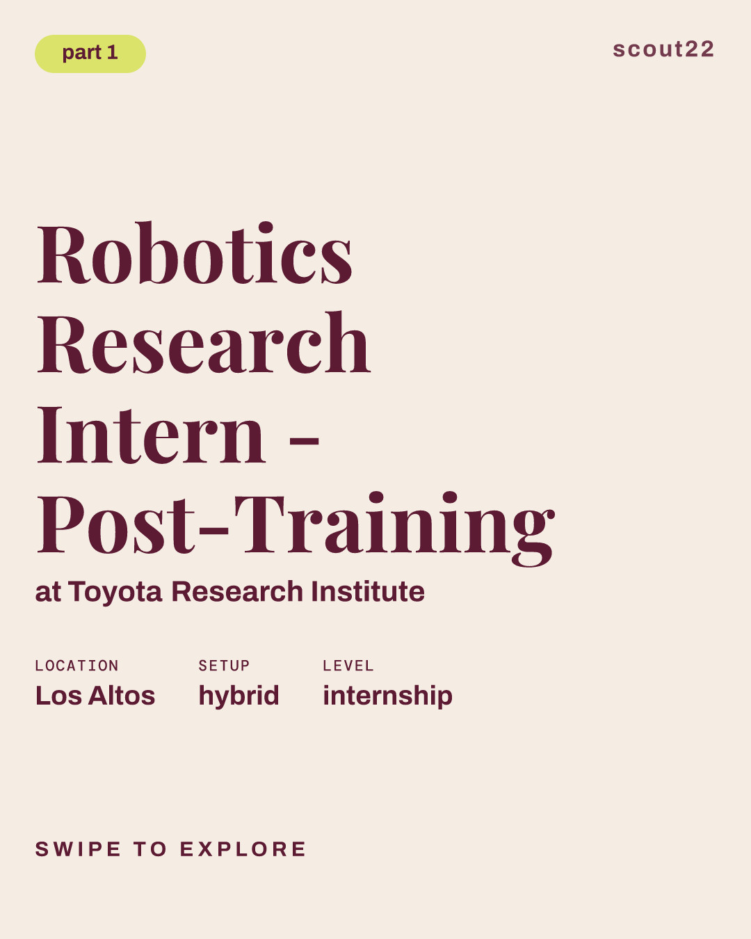 Robotics Research Intern - Post-Training at Toyota Research Institute