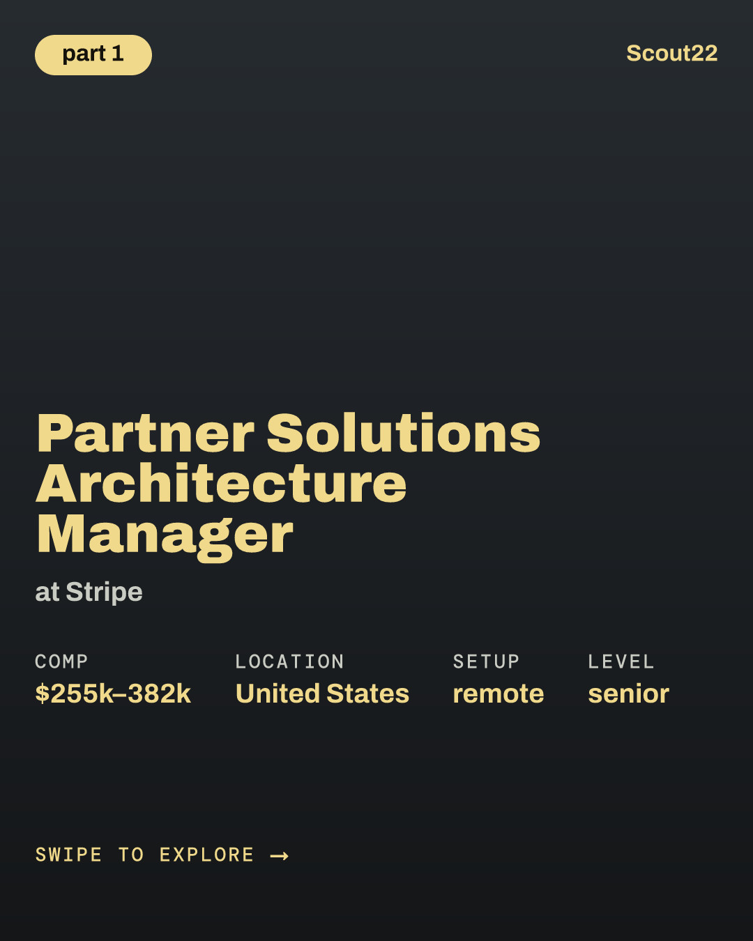 Partner Solutions Architecture Manager at Stripe