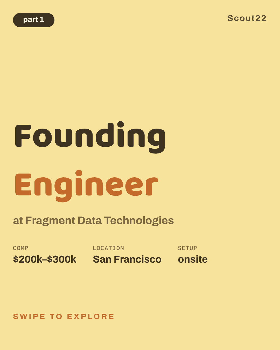 Founding Engineer at Fragment Data Technologies