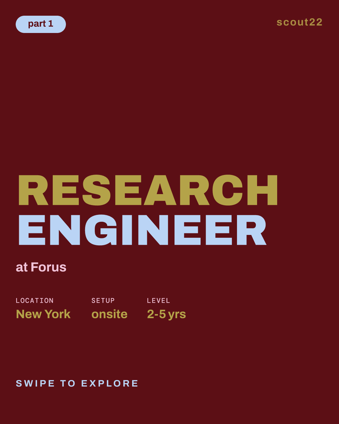 Research Engineer at Forus