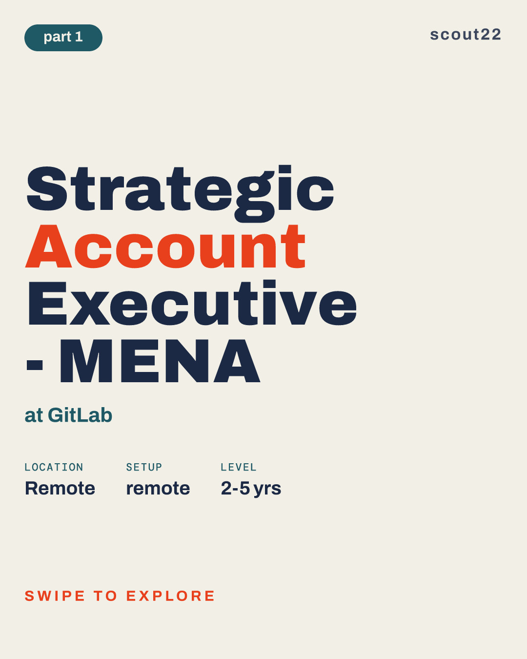 Strategic Account Executive - MENA at GitLab
