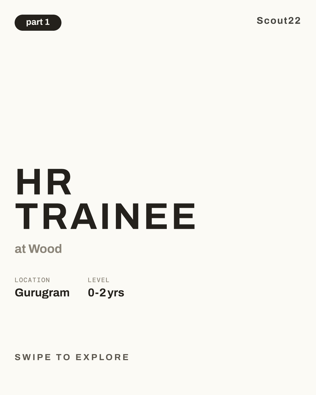 HR Trainee at Wood