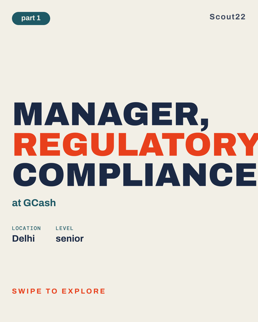MANAGER, REGULATORY COMPLIANCE at GCash