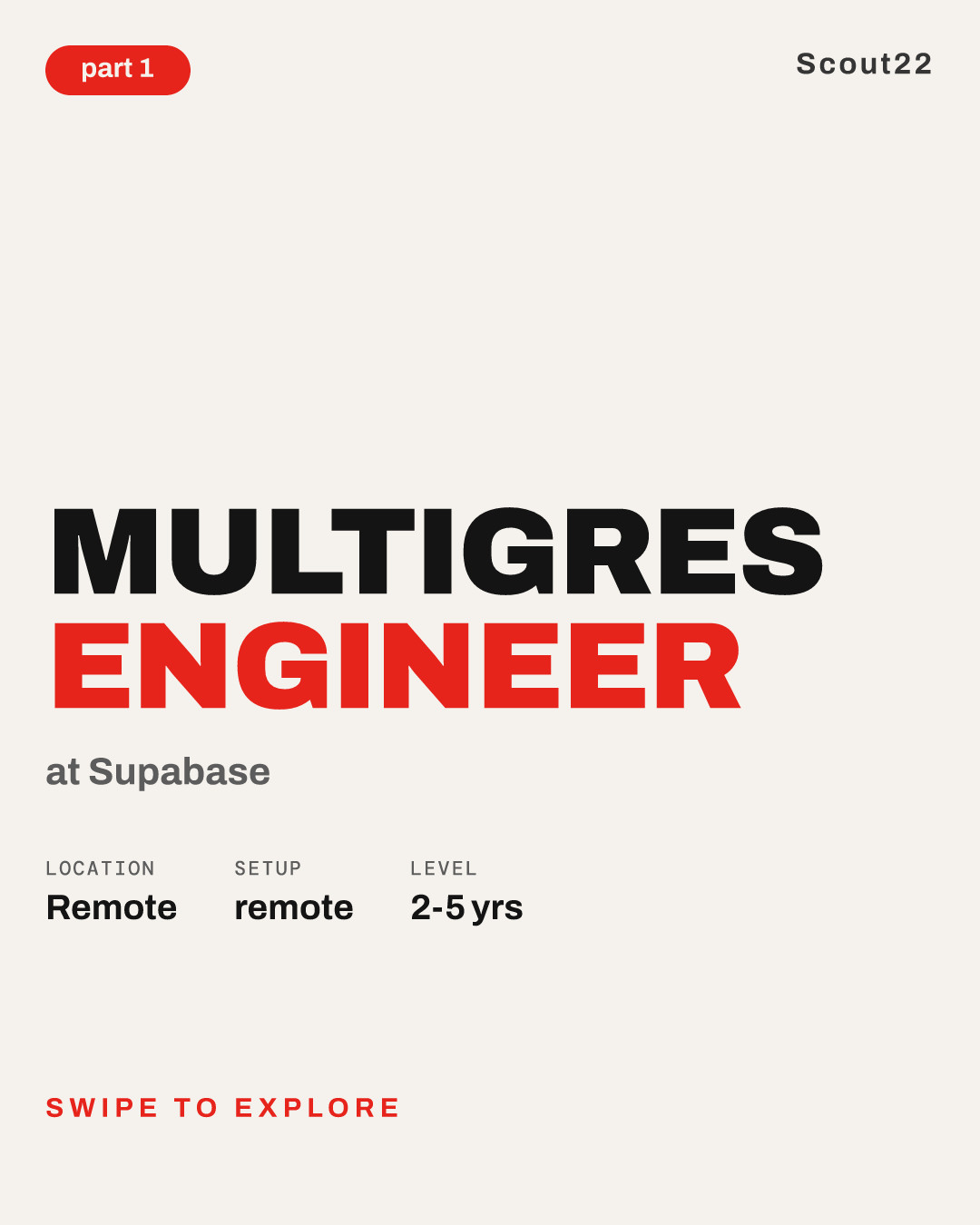 Multigres Engineer at Supabase