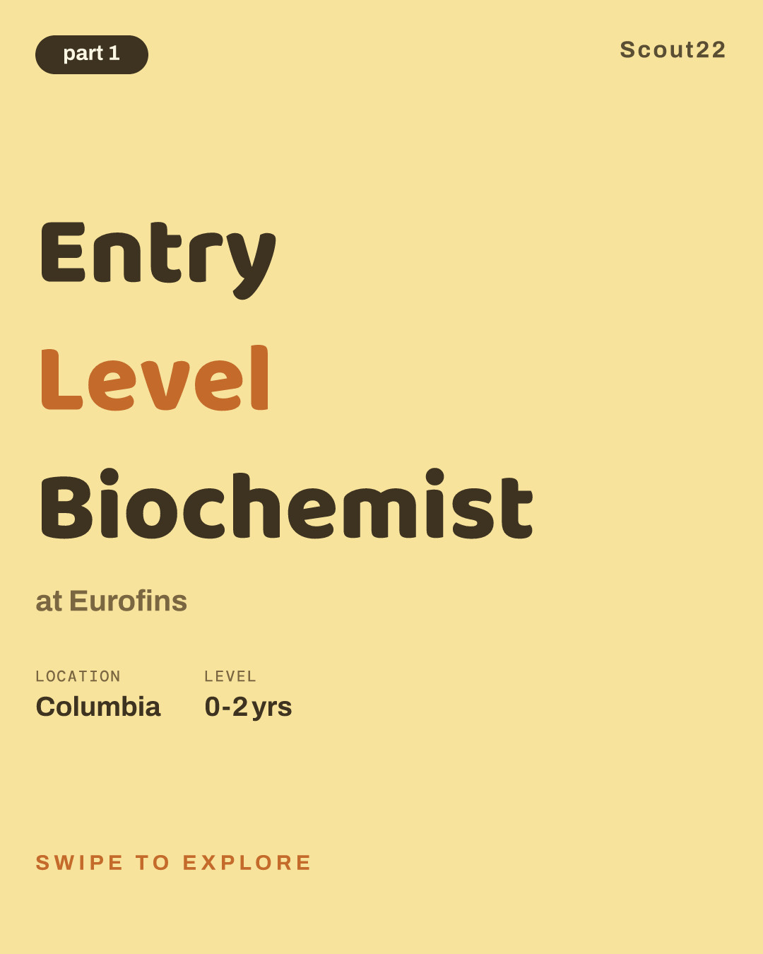 Entry Level Biochemist at Eurofins