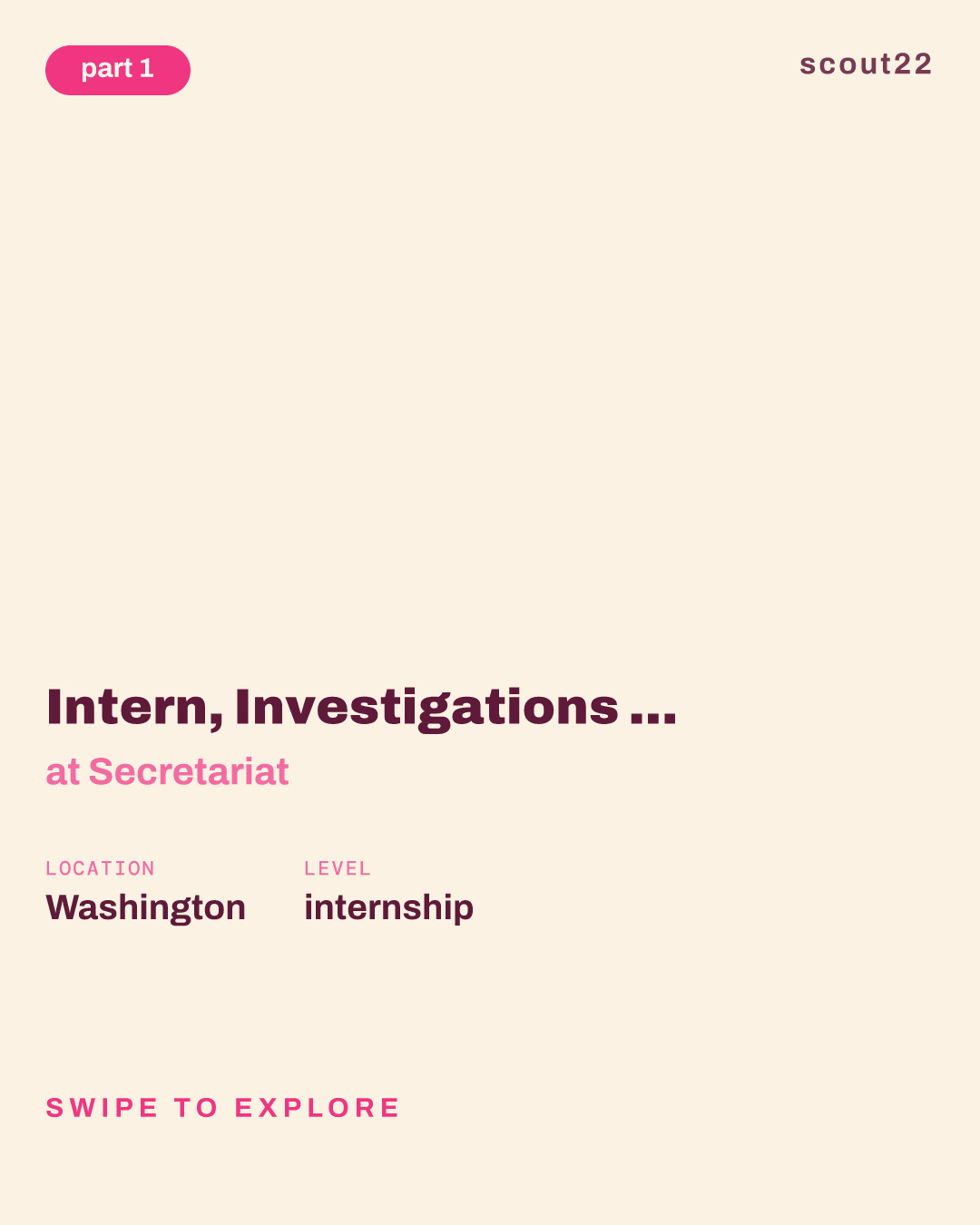 Intern, Investigations & Forensic Accounting (Summer 2027) at Secretariat