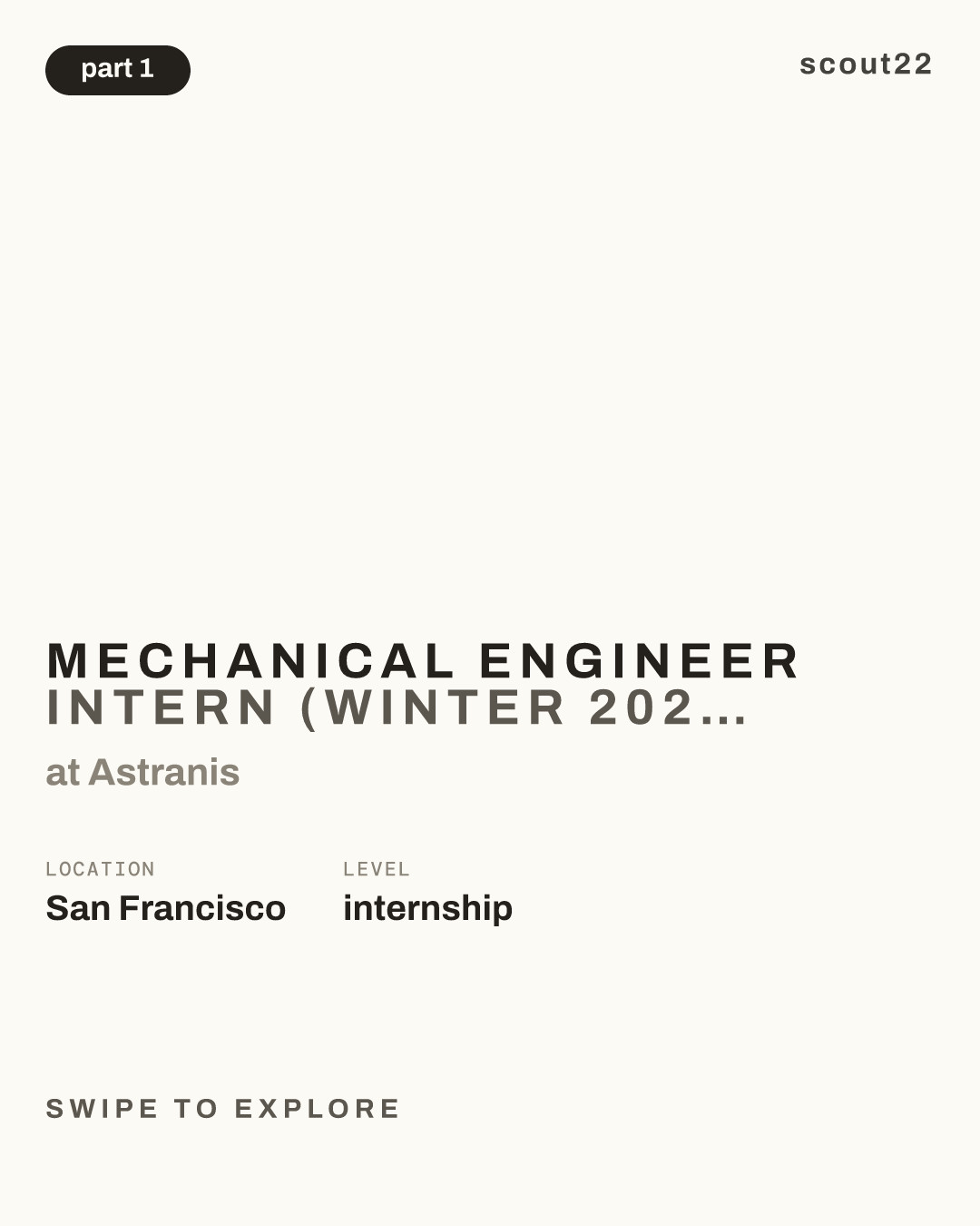 Mechanical Engineer Intern (Winter 2027) at Astranis