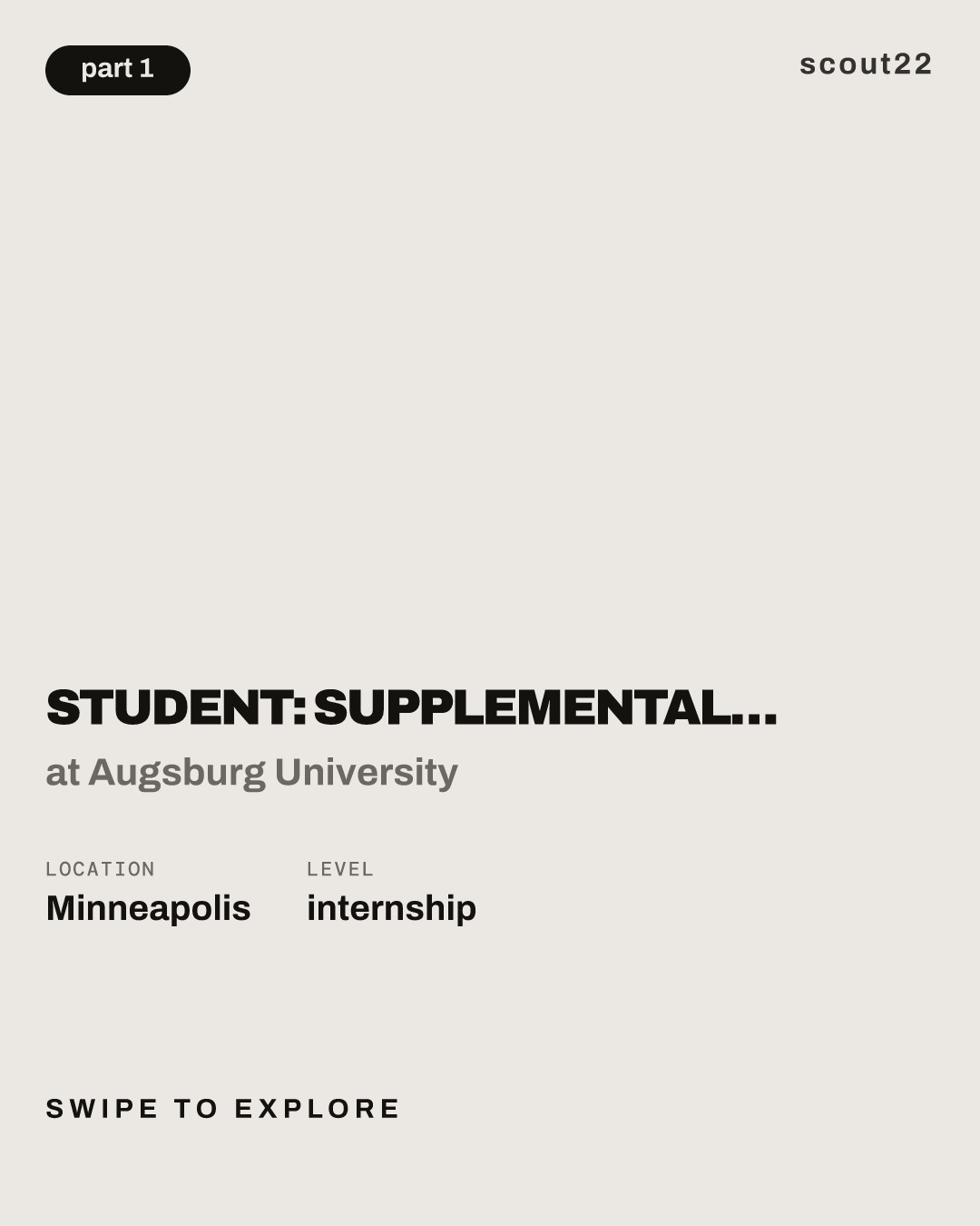 Student: Supplemental Instructor Sociology, Academic Year 2026-27 at Augsburg University