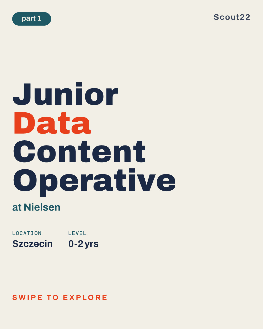 Junior Data Content Operative at Nielsen